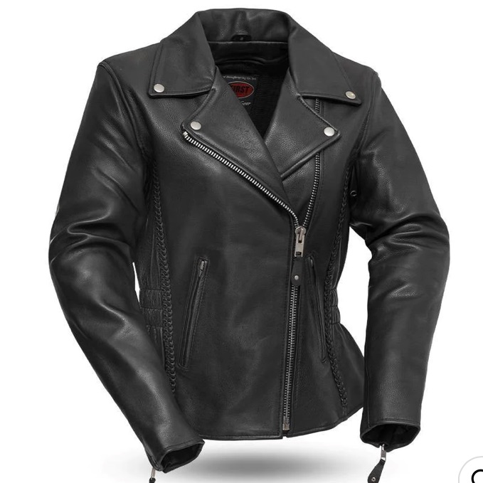 Leather Motorcycle Jacket First Leather Apparel Thinsulate Ultra Medium Black